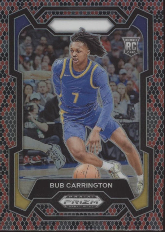 Bub Carrington 2024 Panini Prizm Draft Picks Snakeskin Prizm RC #88 - Collector Store LLC