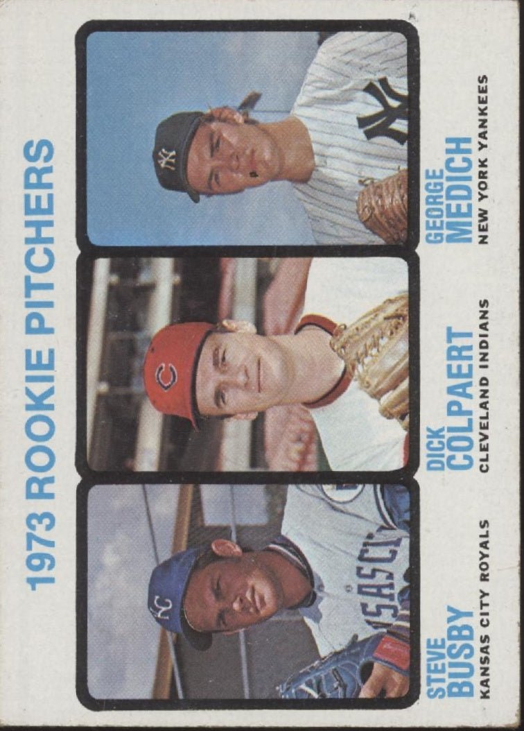 Busby / Colpaert / Medich 1973 Topps Rookie Pitchers #608 VG - Collector Store LLC