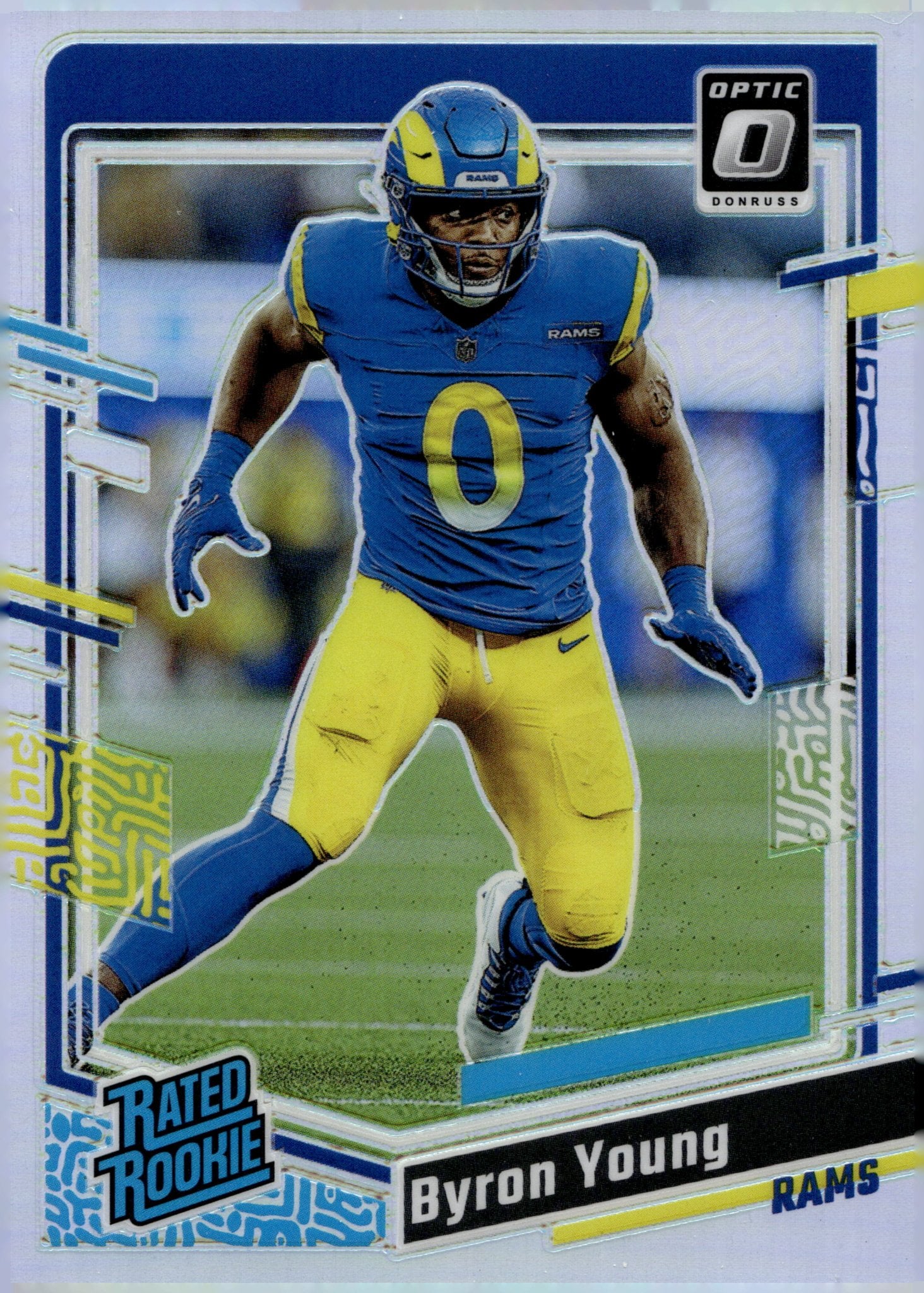Byron Young 2023 Panini Donruss Optic Rated Rookie Prizm RC #266 - Collector Store LLC