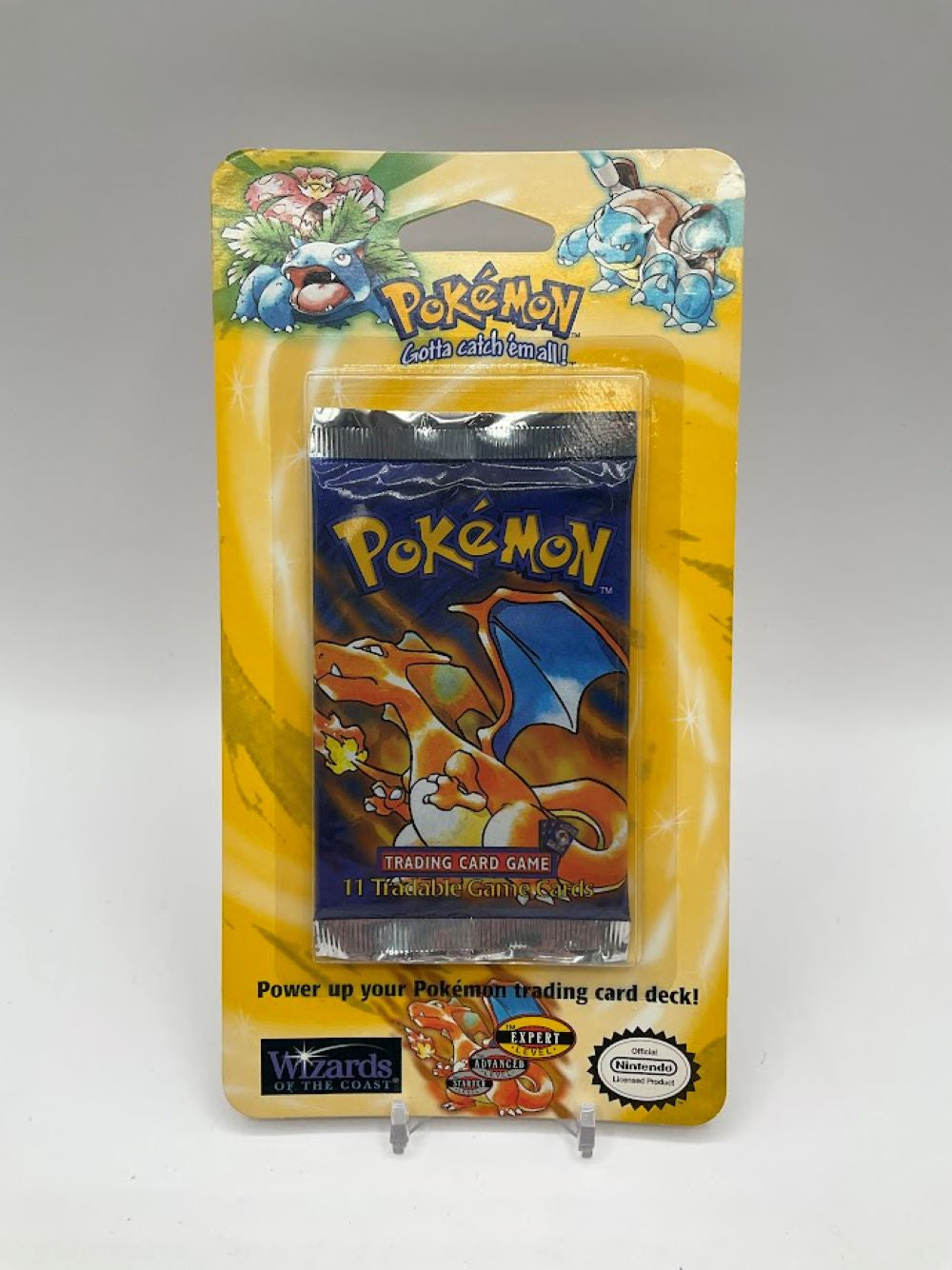 Pokemon: Base Set Long Crimp Shadowless Base Set Blister Pack [Charizard Art]