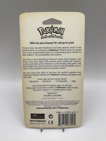 Pokemon: Base Set Long Crimp Shadowless Base Set Blister Pack [Charizard Art]