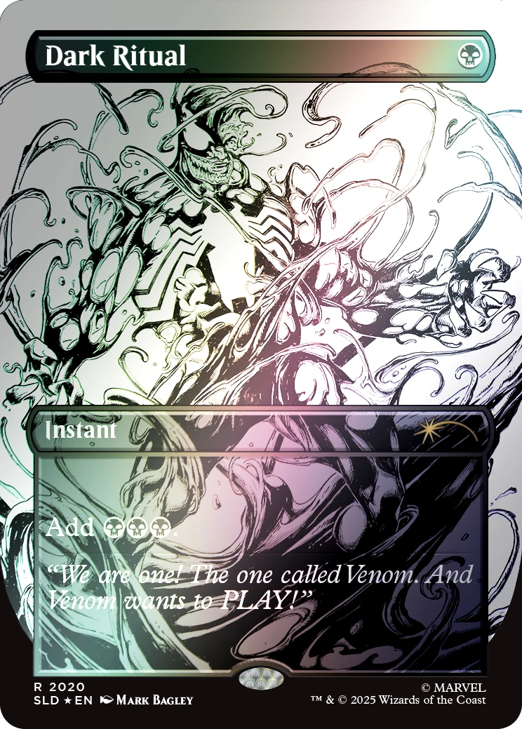 Magic the Gathering: Secret Lair x Marvel - Spider-Man: Venom Unleashed (Inks) [Rainbow Foil Edition]