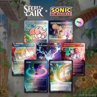 Magic the Gathering: Secret Lair X Sonic Chasing Adventure [Rainbow Foil]