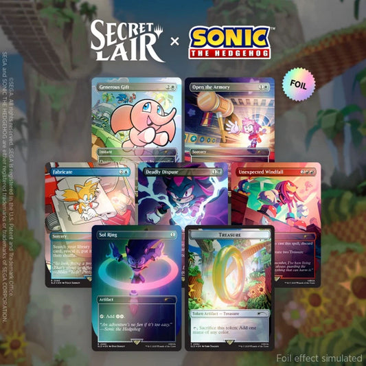 Magic the Gathering: Secret Lair X Sonic Chasing Adventure [Rainbow Foil]
