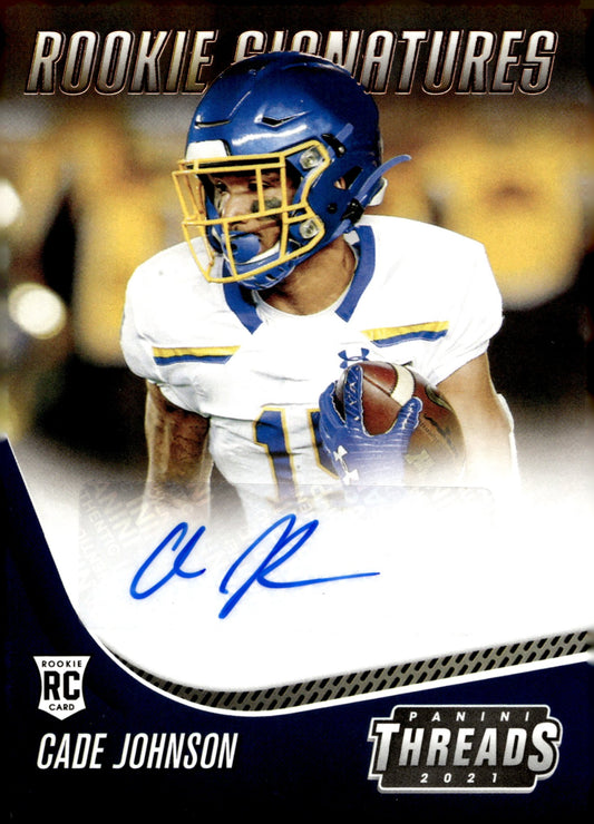 Cade Johnson 2021 Panini Chronicles Threads RC Auto #TS - CJS - Collector Store LLC