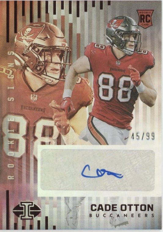 Cade Otton 2022 Panini Illusions Rookie Signs RC Auto 45/99 RS - COT - Collector Store LLC