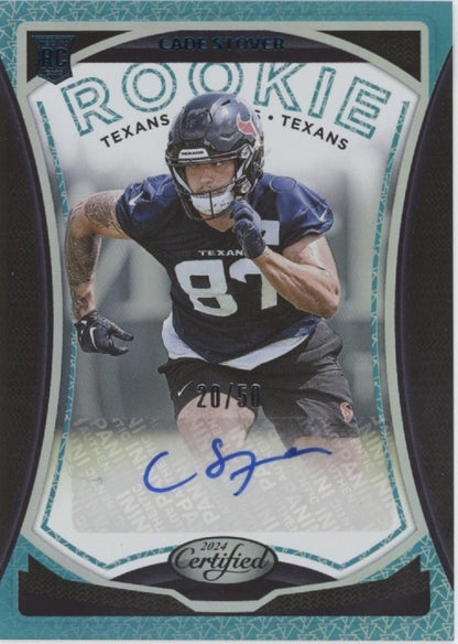 Cade Stover 2024 Panini Certified Teal Mirror RC Auto 20/50 #RS - CSR - Collector Store LLC