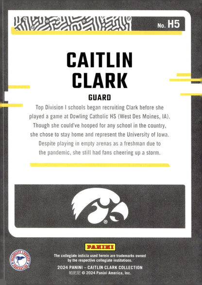 Caitlin Clark 2024 Panini Caitlin Clark Collection Highlights RC #H5 - Collector Store LLC