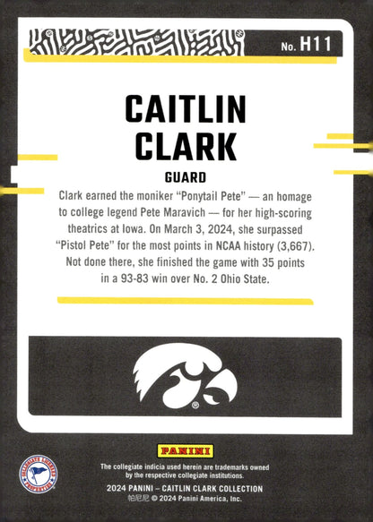 Caitlin Clark 2024 Panini Caitlin Clark Collection Highlights Red RC #H11 - Collector Store LLC