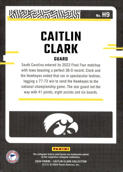 Caitlin Clark 2024 Panini Caitlin Clark Collection Highlights Red RC #H9 - Collector Store LLC