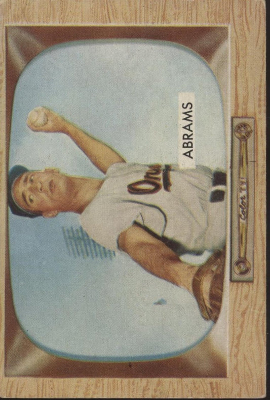 Cal Abrams 1955 Bowman #55 Baltimore Orioles VG - Collector Store LLC