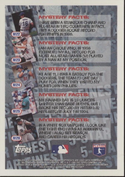 Cal Ripken 1996 Topps Mystery All Stars #M23 - Collector Store LLC