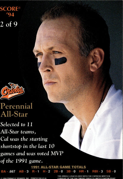 Cal Ripken Jr. 1994 Pinnacle Score 2 2 - Collector Store LLC