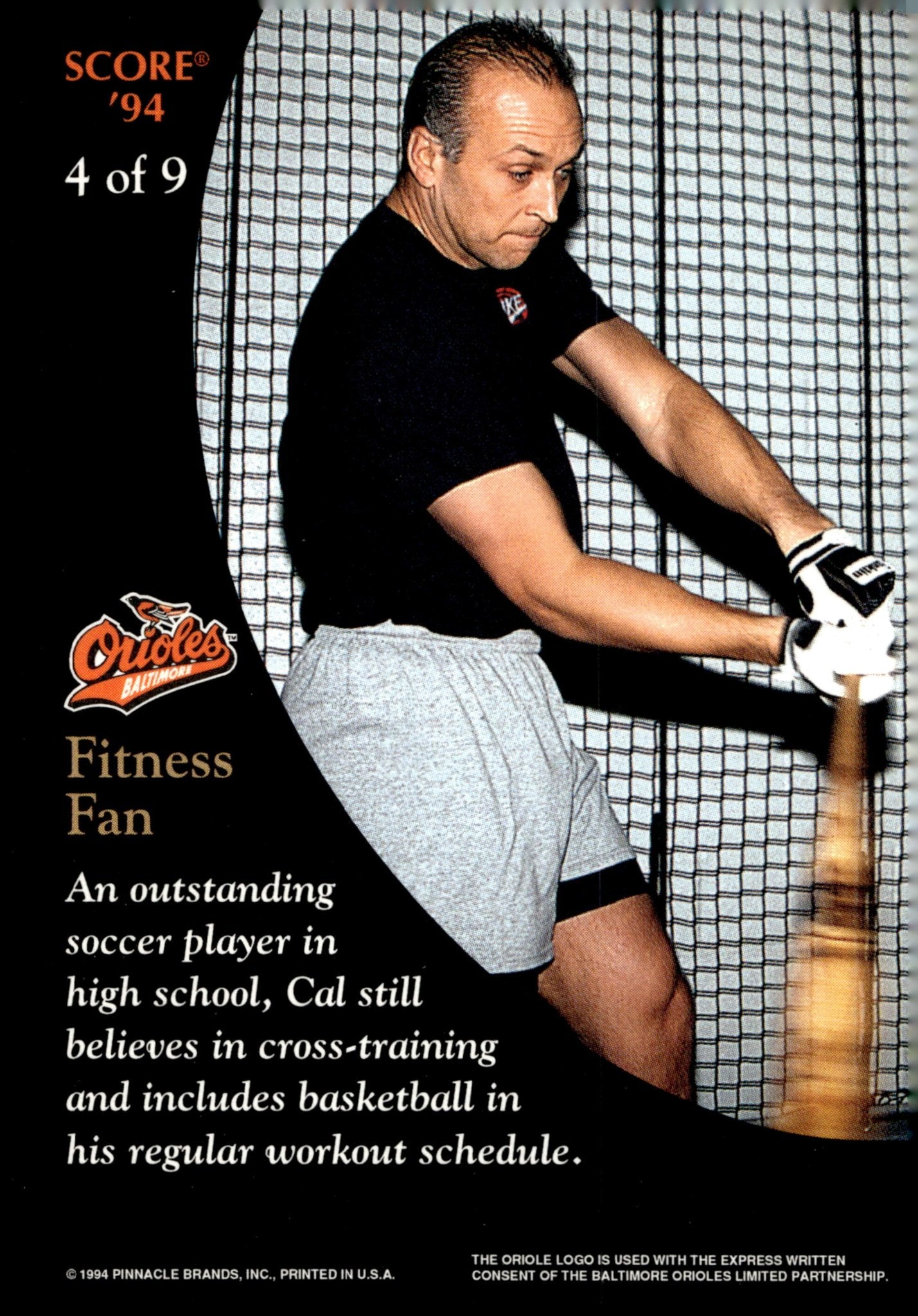 Cal Ripken Jr. 1994 Pinnacle Score 4 2 - Collector Store LLC