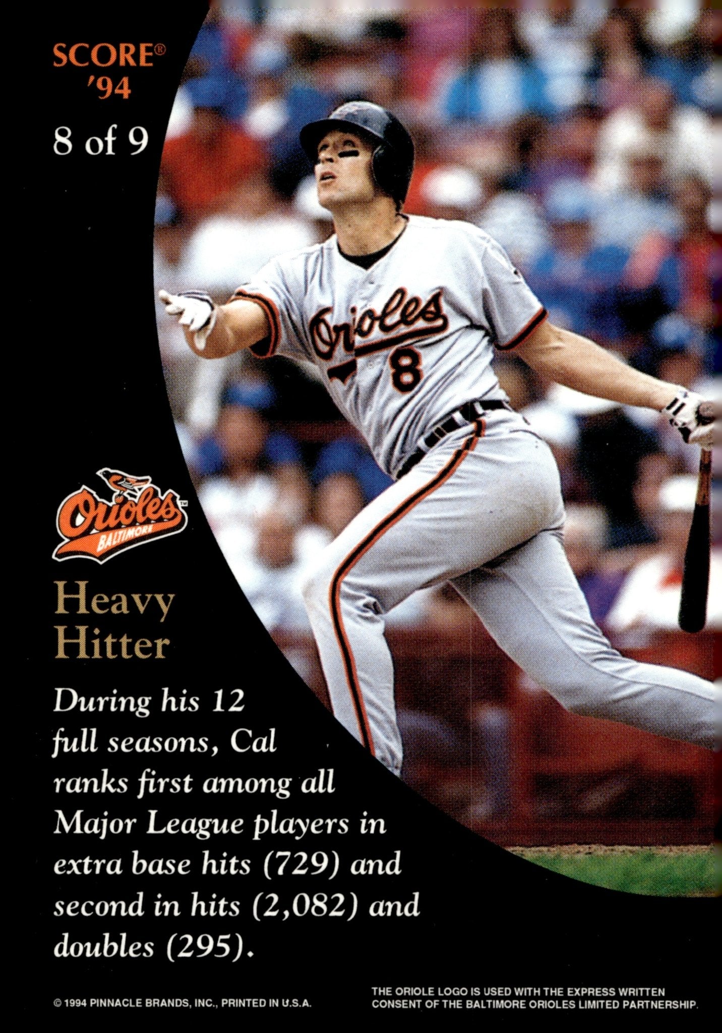 Cal Ripken Jr. 1994 Pinnacle Score 8 2 - Collector Store LLC