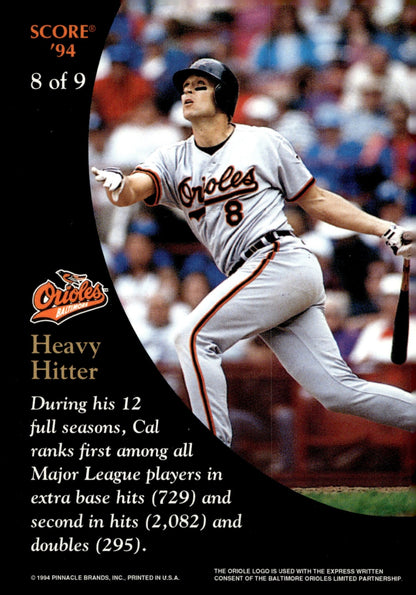 Cal Ripken Jr. 1994 Pinnacle Score 8 2 - Collector Store LLC