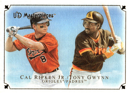 Cal Ripken Jr. / Tony Gwynn 2007 Upper Deck Masterpieces 42 - Collector Store LLC