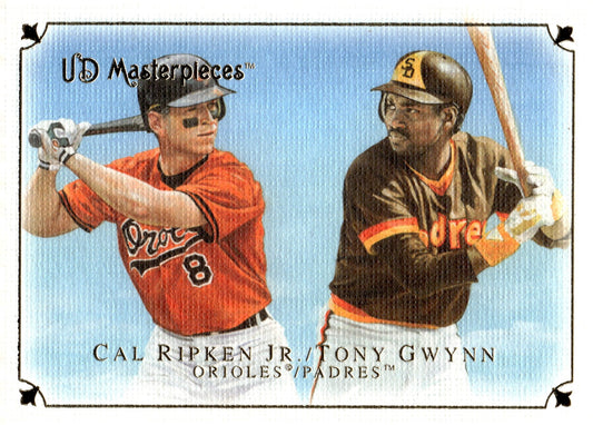 Cal Ripken Jr. / Tony Gwynn 2007 Upper Deck Masterpieces 42 - Collector Store LLC
