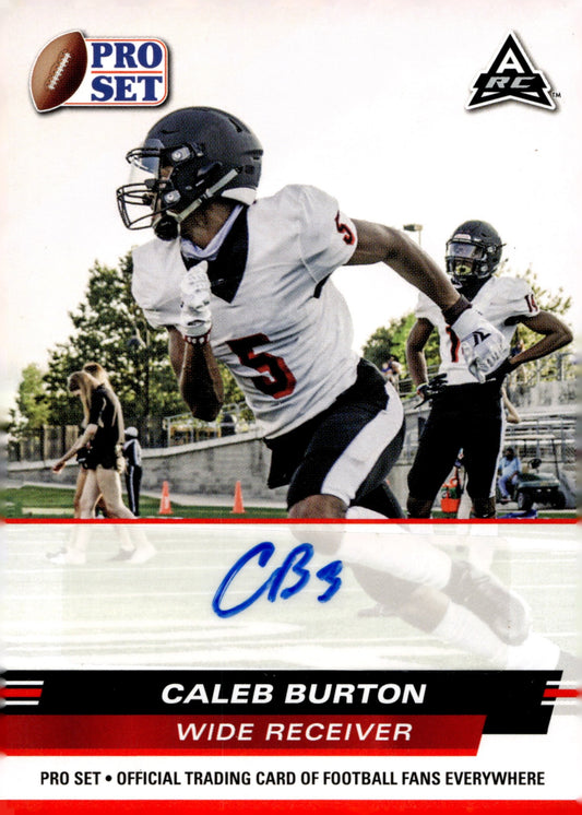 Caleb Burton 2022 Leaf Pro Set RC Auto #PSA - CB1 - Collector Store LLC