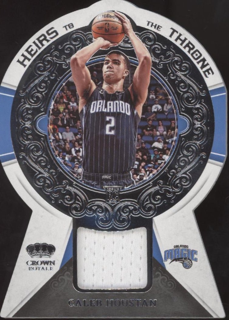 Caleb Houstan 2022 - 23 Crown Royale Heirs to the Throne Die - Cut Swatch RC #HT - CHM - Collector Store LLC