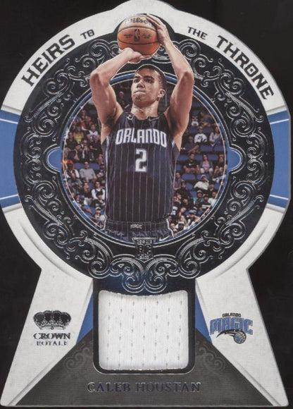 Caleb Houstan 2022 - 23 Crown Royale Heirs to the Throne Die - Cut Swatch RC #HT - CHM - Collector Store LLC
