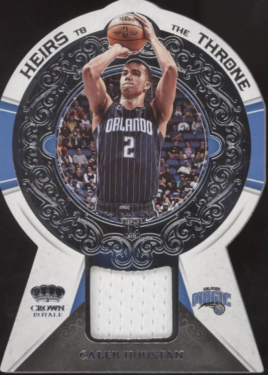 Caleb Houstan 2022 - 23 Crown Royale Heirs to the Throne Die - Cut Swatch RC #HT - CHM - Collector Store LLC