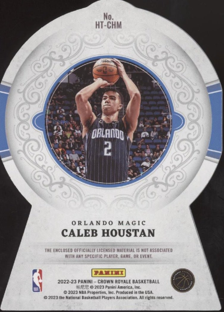 Caleb Houstan 2022 - 23 Crown Royale Heirs to the Throne Die - Cut Swatch RC #HT - CHM - Collector Store LLC