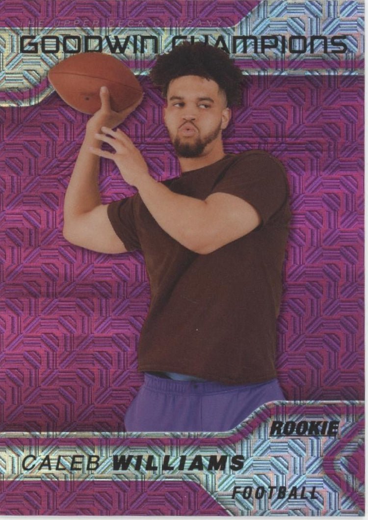 Caleb Williams 2023 Upper Deck Goodwin Champions Pink Traxx Refractor RC /299 #1 - Collector Store LLC