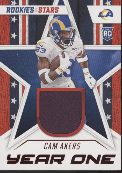 Cam Akers 2020 Panini Rookies & Stars Year One Swatch RC #YO - CA - Collector Store LLC