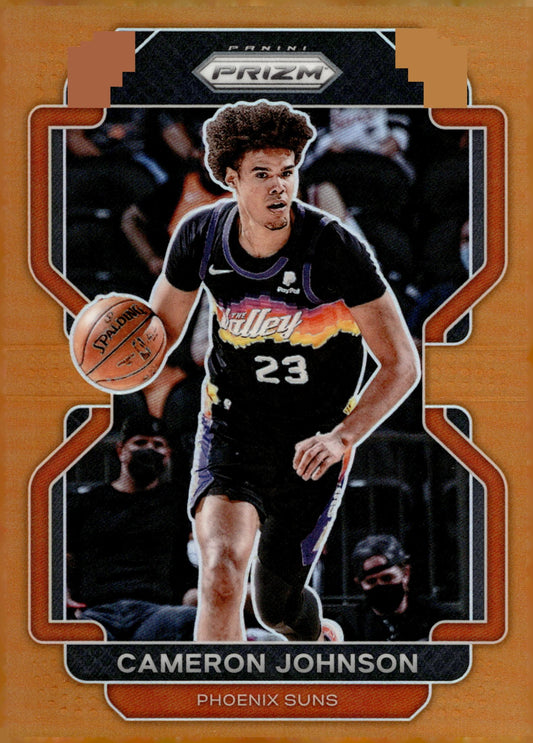 Cameron Johnson 2021 - 22 Panini Prizm Orange Prizm 23/49 #186 - Collector Store LLC
