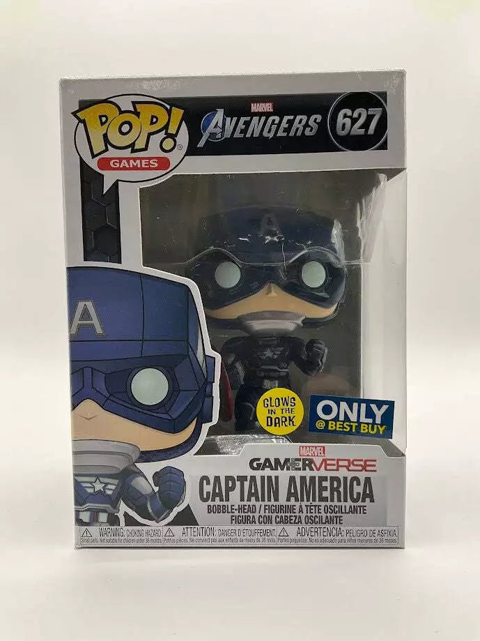 Captain America Funko Pop! Marvel Avengers #627 GITD Best Buy Exclusive - Collector Store LLC