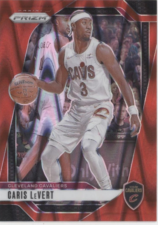 Caris LeVert 2024 - 25 Panini Prizm Red Ray Wave Red Prizm 282/299 71 - Collector Store LLC