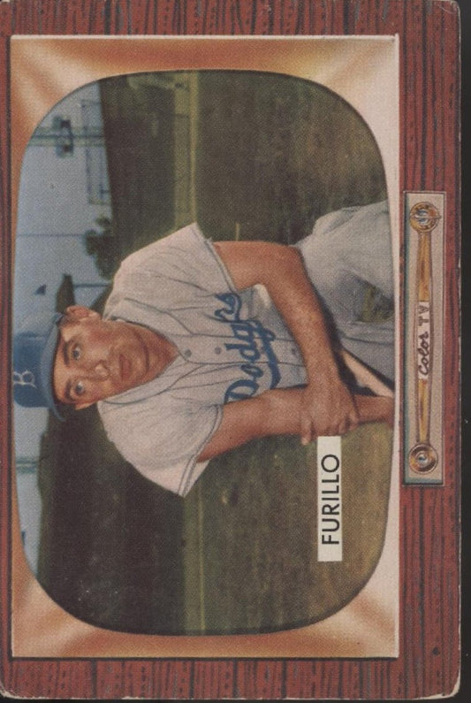 Carl Furillo 1955 Bowman #169 Brooklyn Dodgers GD - Collector Store LLC