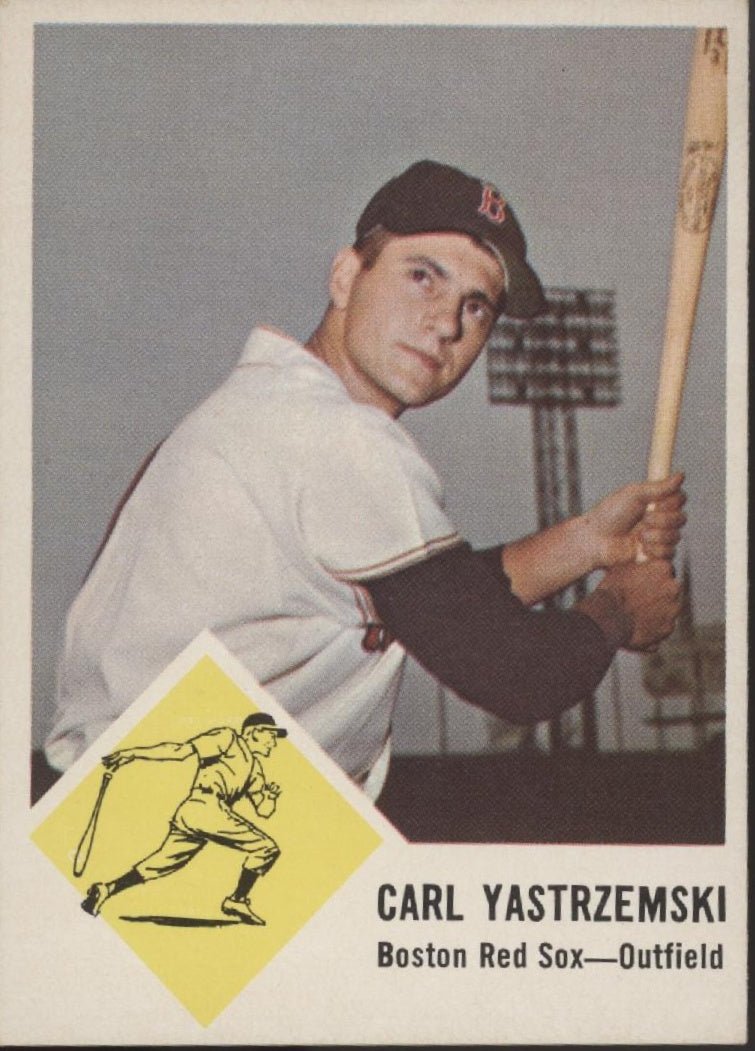 Carl Yastrzemski 1963 Fleer #8 Boston Red Sox EX - Collector Store LLC