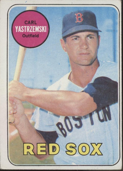 Carl Yastrzemski 1969 Topps #130 Boston Red Sox VG #1 - Collector Store LLC
