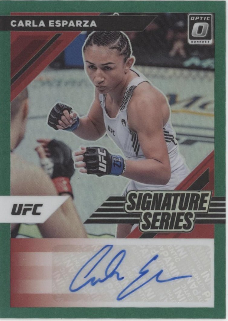 Carla Esparza 2022 Panini Donruss Optic Signature Series Green Prizm Auto 4/5 - Collector Store LLC