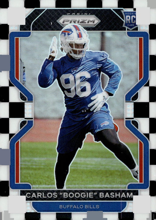 Carlos Basham 2021 Panini Prizm Checker Prizm RC #436 - Collector Store LLC
