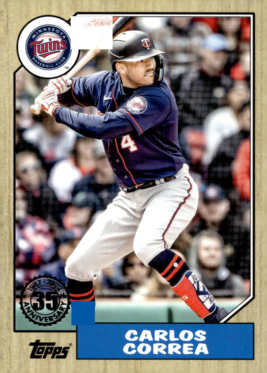 Carlos Correa 2022 Topps 35th Anniversary 87TBU - 27 - Collector Store LLC