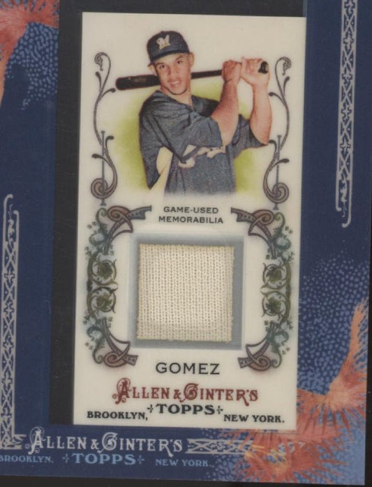 Carlos Gomez 2011 Topps Allen & Ginter Mini Framed Swatch #AGR - CG - Collector Store LLC