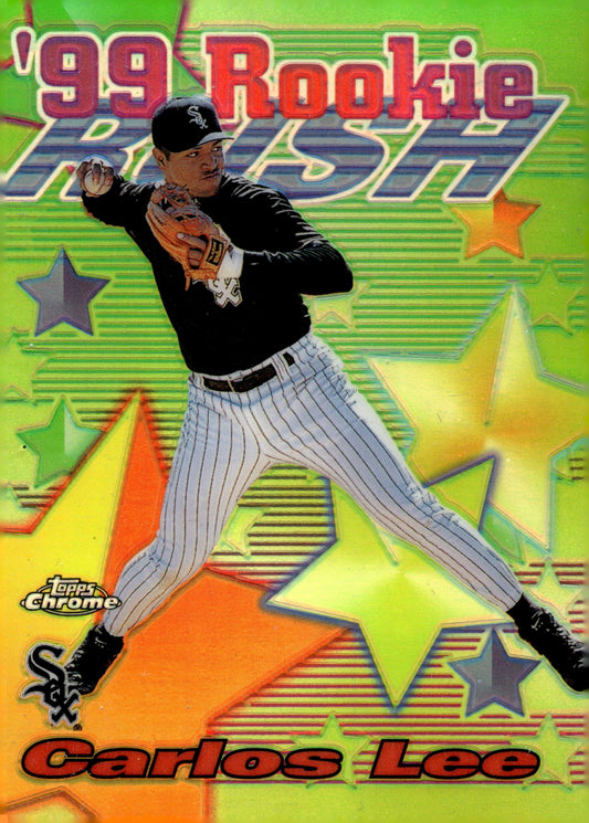 Carlos Lee 1999 Topps Chrome Rookie Rush Refractor RC #AE23 - Collector Store LLC
