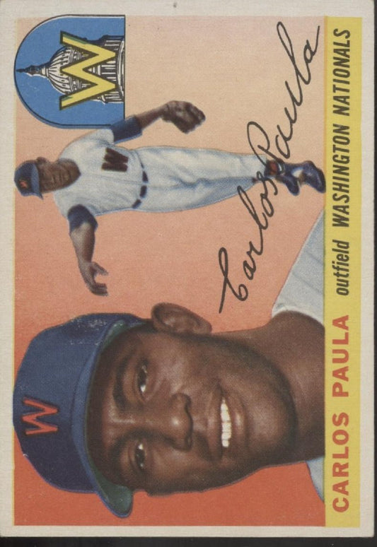 Carlos Paula 1955 Topps #97 Washington Senators EX #1 - Collector Store LLC