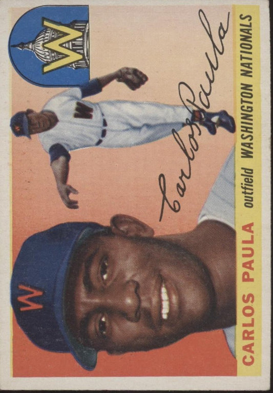 Carlos Paula 1955 Topps #97 Washington Senators VG - Collector Store LLC