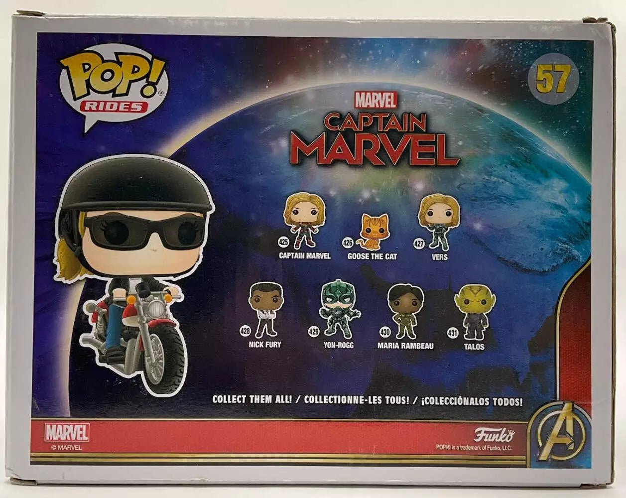 Carol Danvers on Motorcycle Funko Pop! Captain Marvel #57 - Collector Store LLC