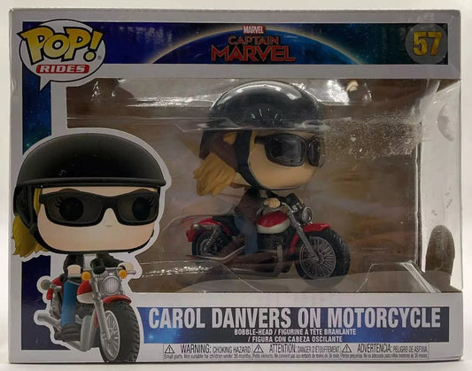 Carol Danvers on Motorcycle Funko Pop! Captain Marvel #57 - Collector Store LLC