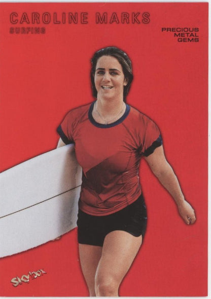Caroline Marks 2024 Skybox Metal Universe Champions Red Precious Metal Gems /100 - Collector Store LLC