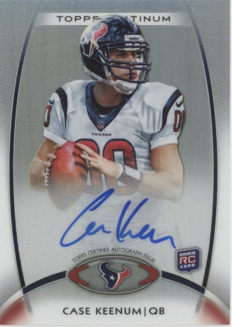 Case Keenum 2012 Topps Platinum RC Auto #156 - Collector Store LLC