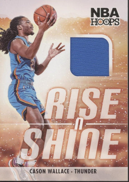 Cason Wallace 2023 - 24 Panini Hoops Rise n Shine Swatch #RS - CAS - Collector Store LLC
