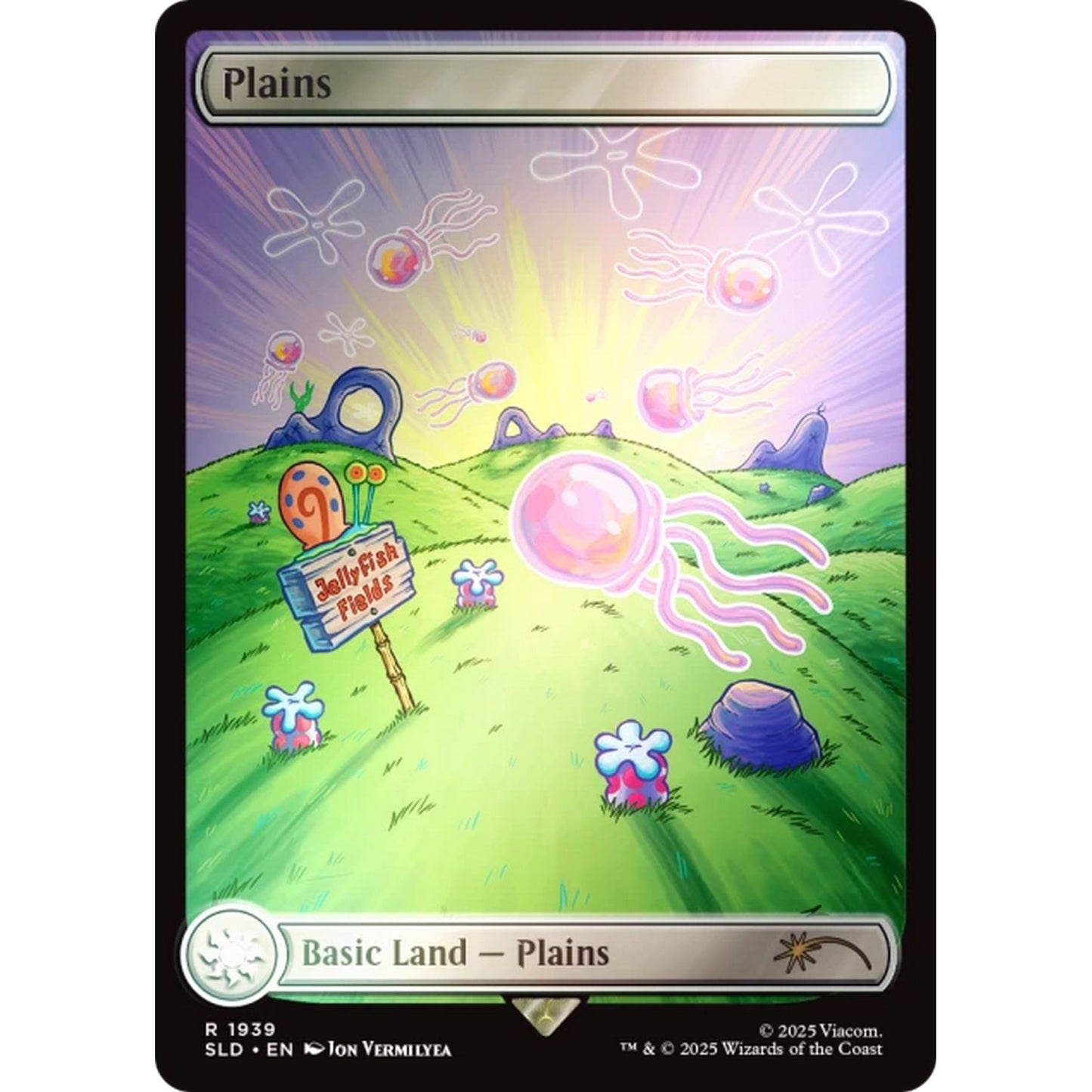 Magic the Gathering: Secret Lair x Spongebob Squarepants - Lands Under the Sea (Rainbow Foil)