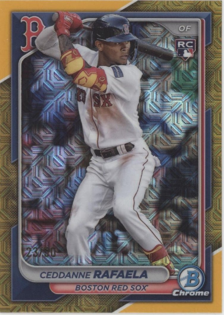 Ceddanne Rafaela 2024 Bowman Chrome Gold Mojo Refractor RC 23/50 #5 - Collector Store LLC