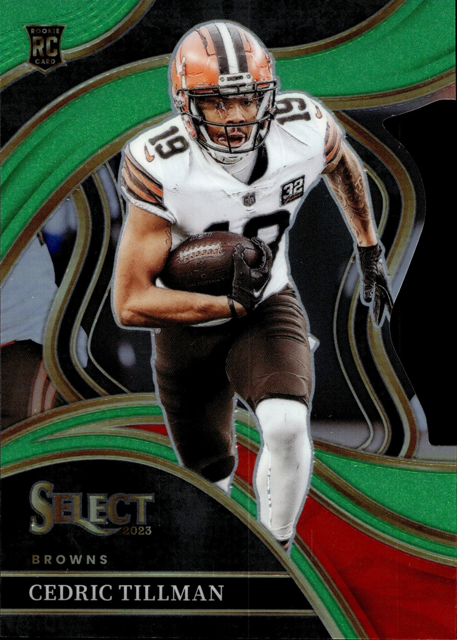 Cedric Tillman 2023 Panini Select Die - Cut Green Prizm RC 288/499 #288 - Collector Store LLC